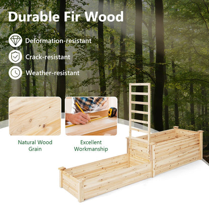 Outdoor planter box creates organized growing space for patios, yards, lawns and gardens