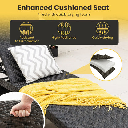 Five adjustable backrest positions suit reading, sunbathing, resting, and afternoon naps