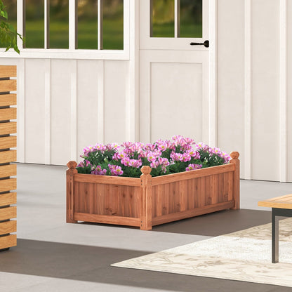 Natural fir wood construction offers sturdiness, crack resistance, and lasting outdoor performance