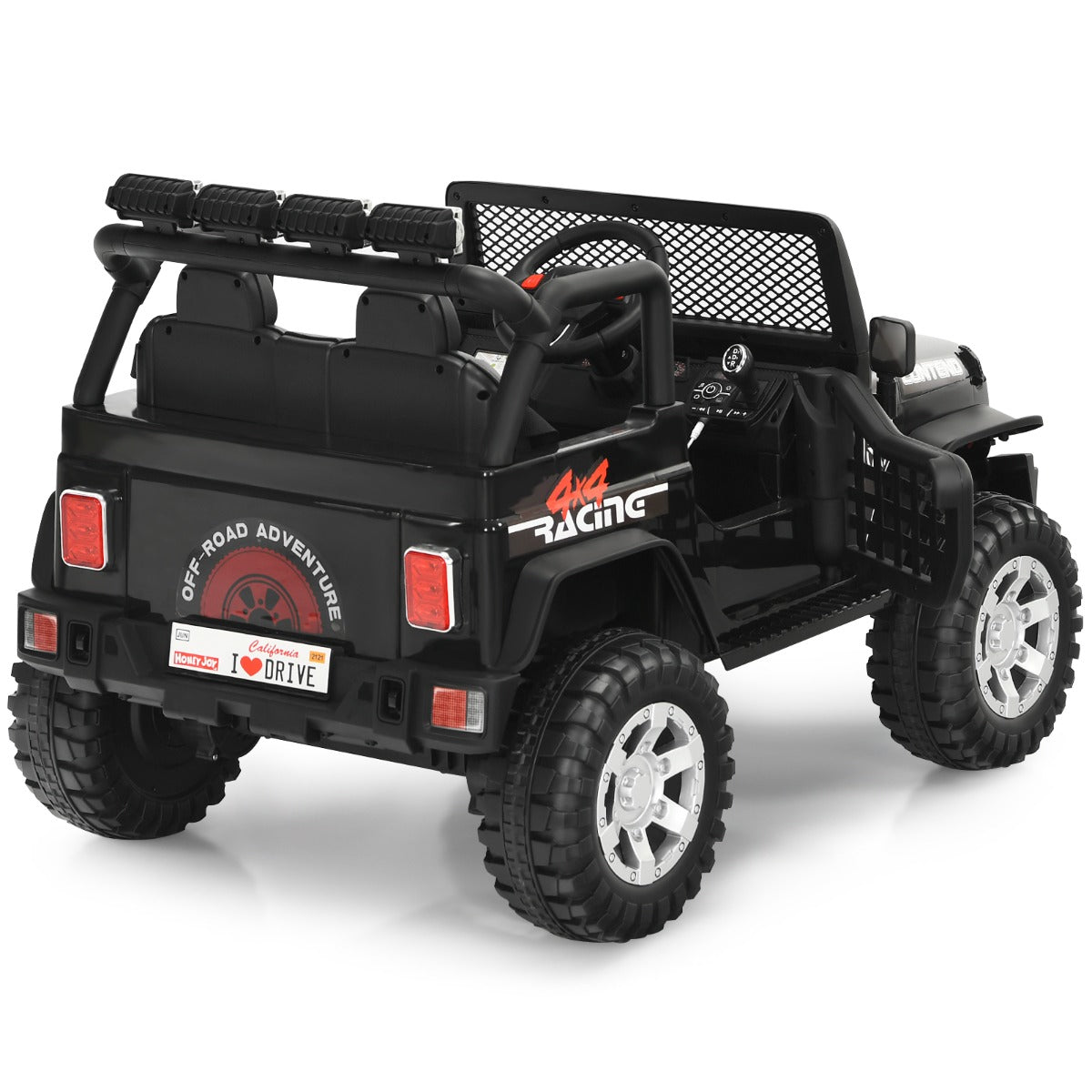 Long-lasting children's electric car requiring 8 to 12 hours of charging for approximately one hour of fun