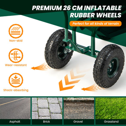 Washable removable cushions make this gardening work seat simple to maintain and clean