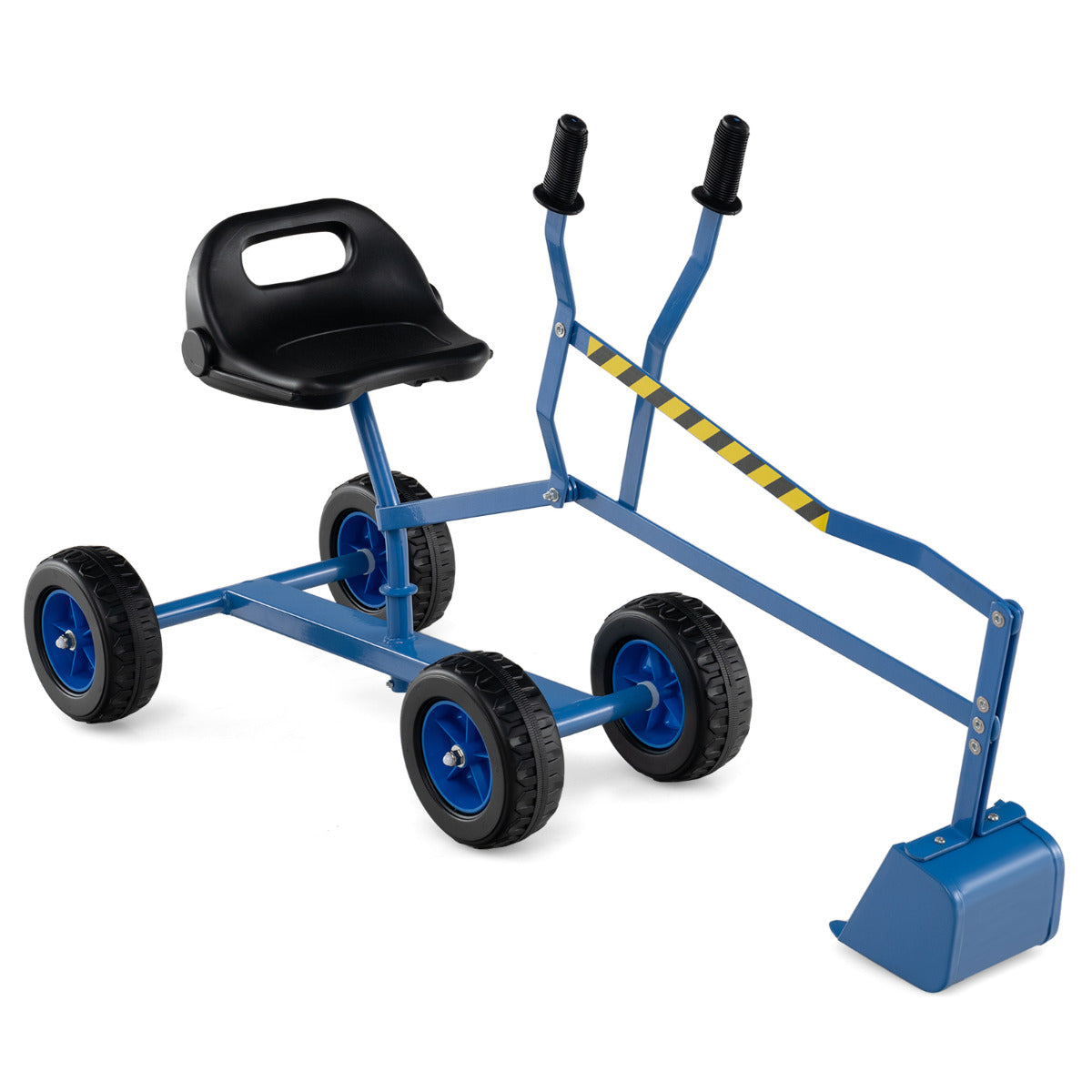 Sand Digger for Kids with 2-Handed Controls and Flexible Shovel-Blue