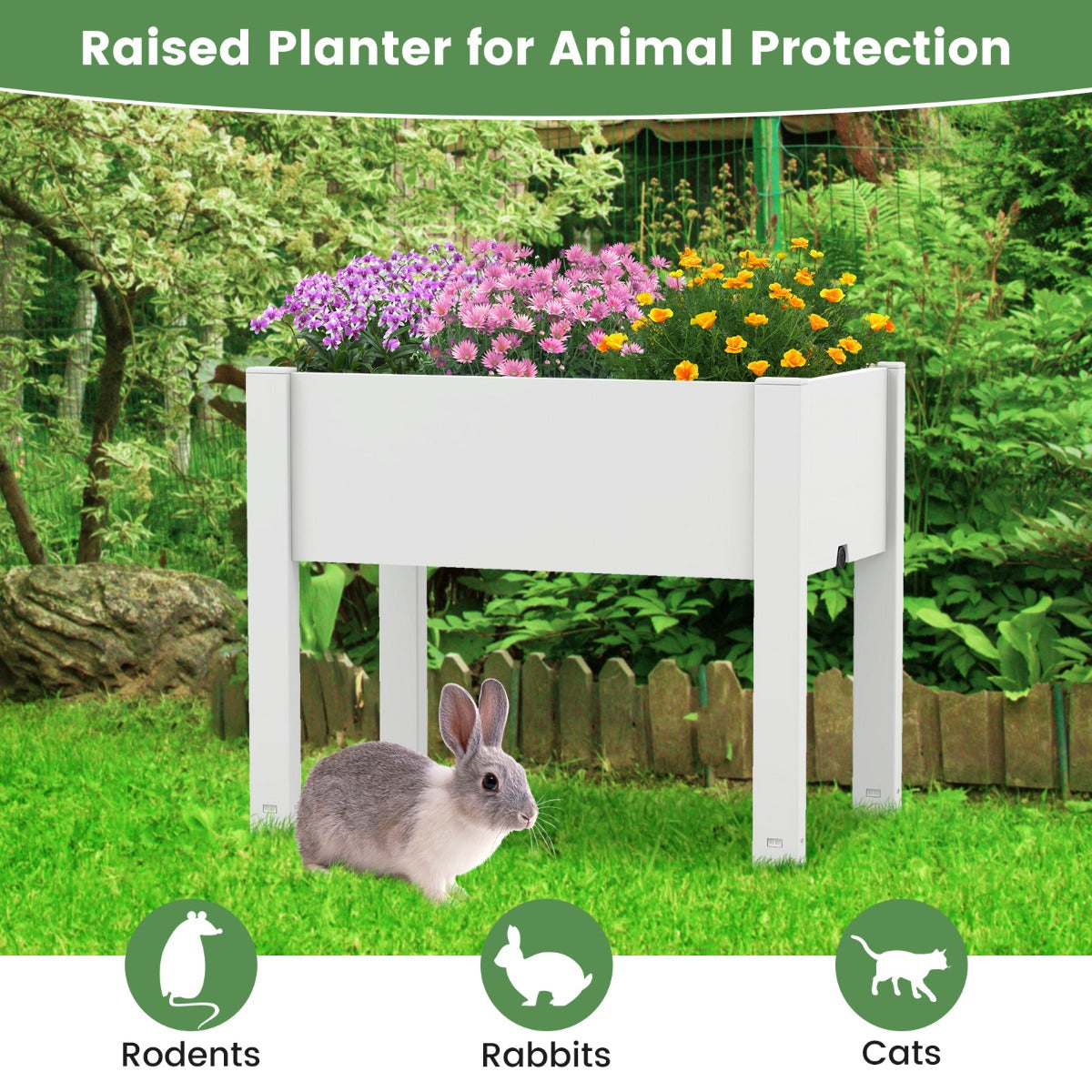 Self-watering planter supports healthy plant growth while reducing the need for frequent watering