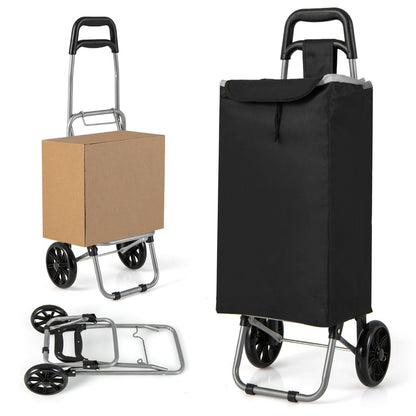 Shopping Trolley Cart with 2 Rubber Tires