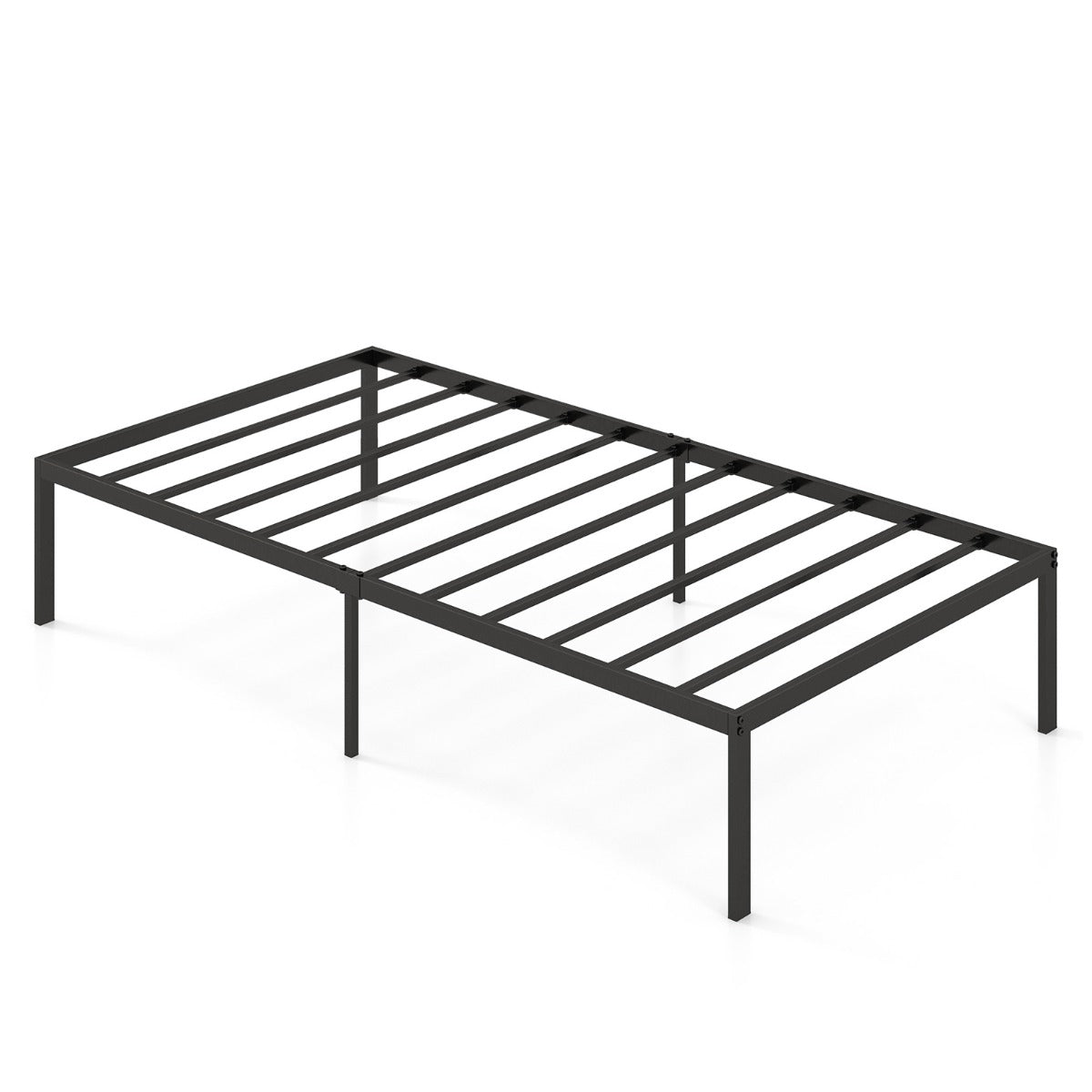 Costway Single Size Metal Platform Bed Frame with Under Bed Storage
