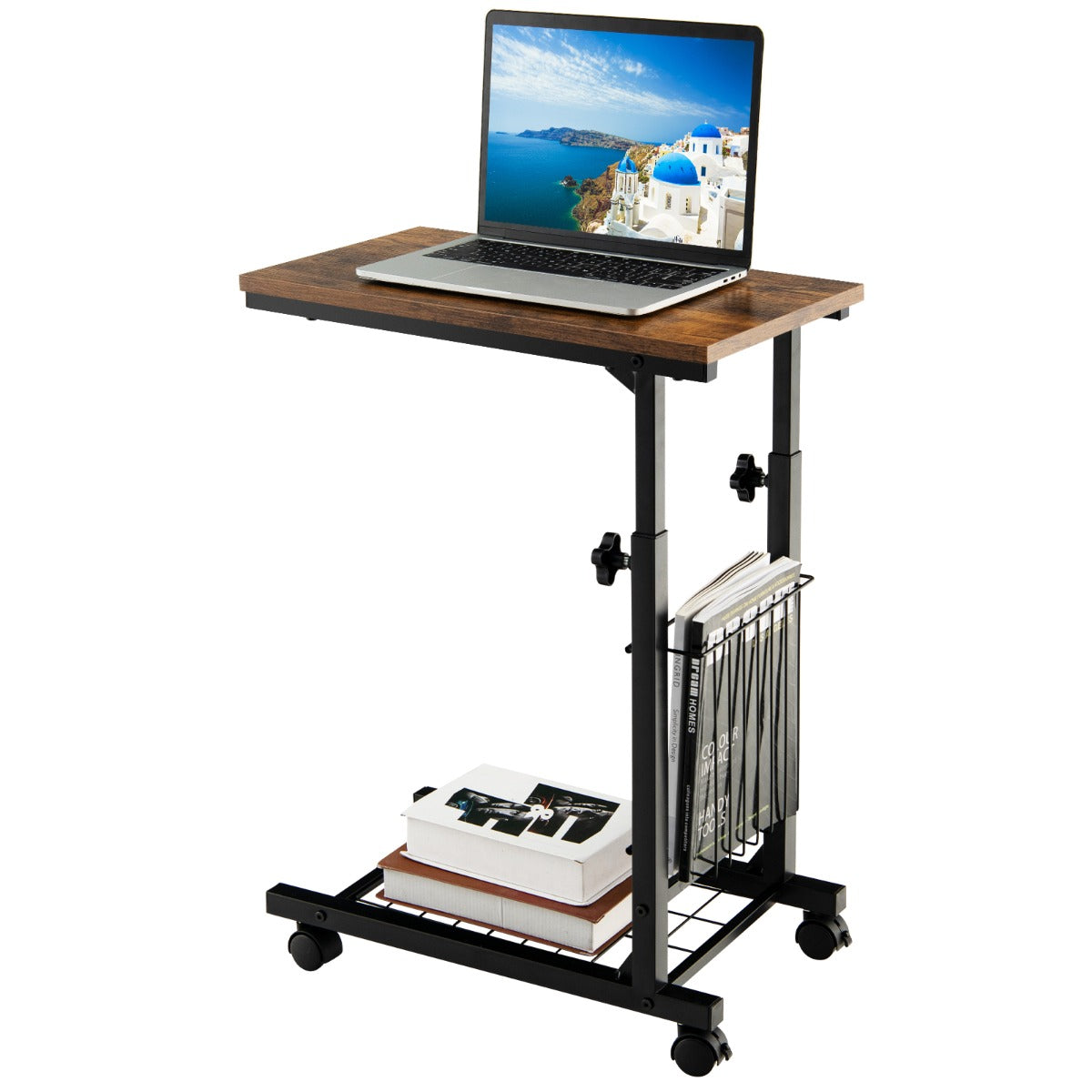 Adjustable couch table height from 58 to 80 cm provides a comfortable working position