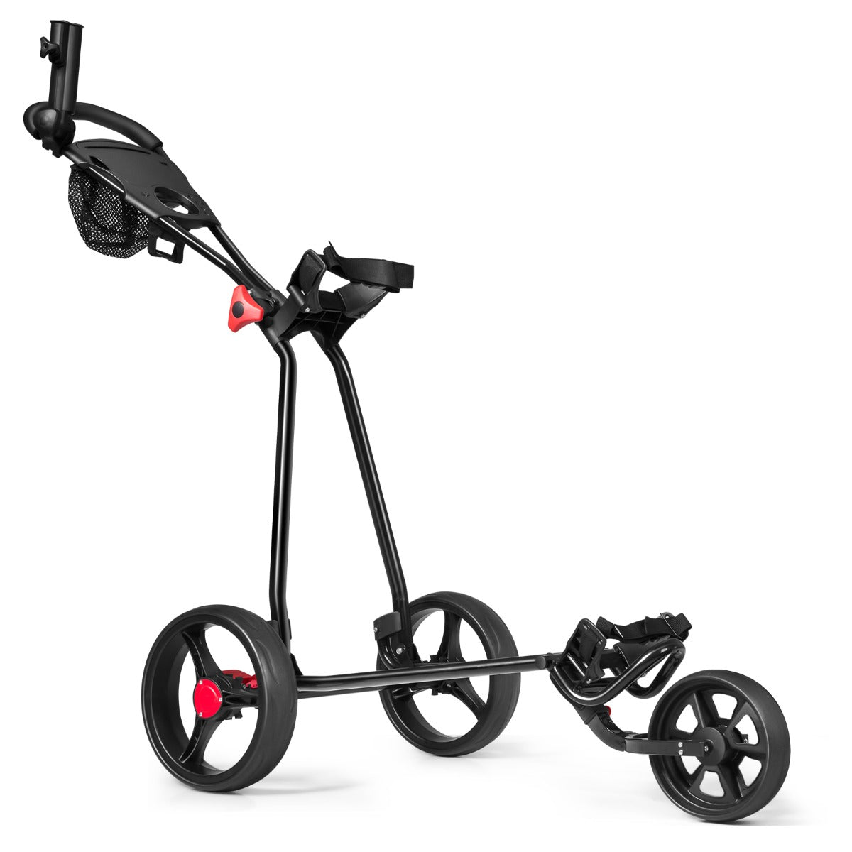 Costway 3 Wheels Folding Golf Push Cart for Outdoor Use