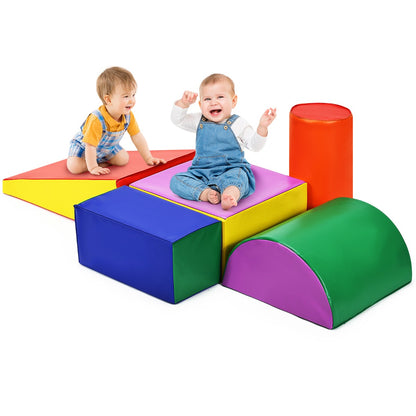 Kid Crawl Climb Foam Shapes Playset for Toddler - Multicolour