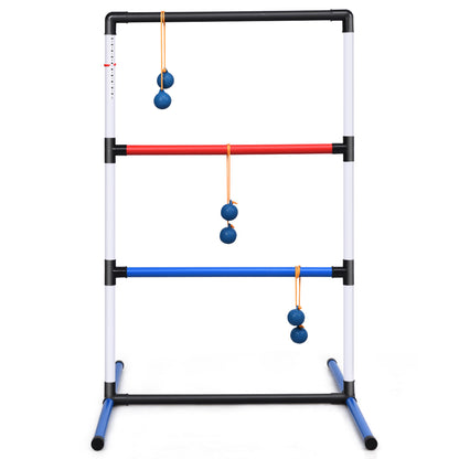 Ladder Toss Game Set with 6 PE Bolas for Leisure Play