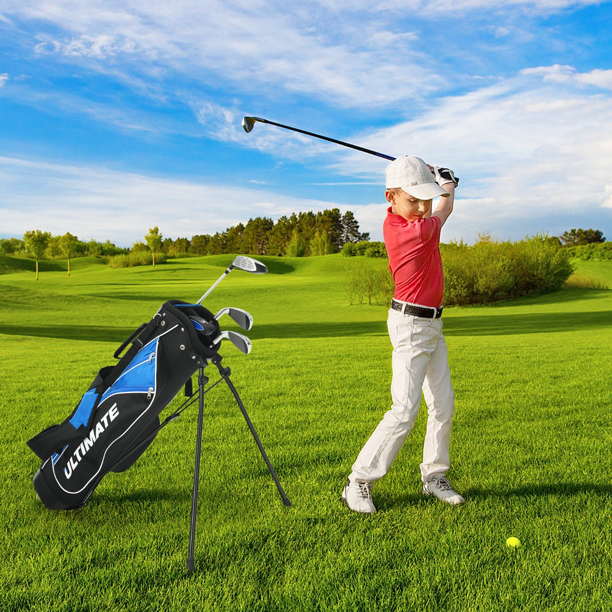 Heel and toe weighting helps the junior fairway wood provide a higher, more stable launch