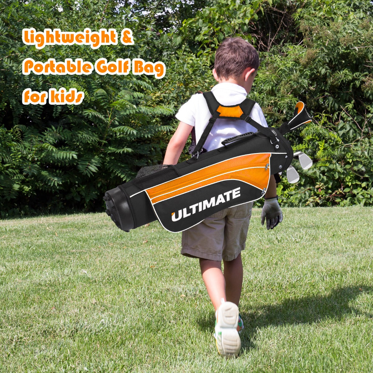 Junior Complete Golf Club Set with Lightweight Design for Kids-Yellow