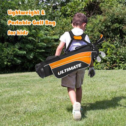 Junior Complete Golf Club Set with Lightweight Design for Kids-Yellow