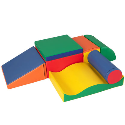 7-Piece Climb and Crawl Activity Play Set with Zippered Cover-Multicolour