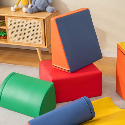 7-Piece Climb and Crawl Activity Play Set with Zippered Cover-Multicolour