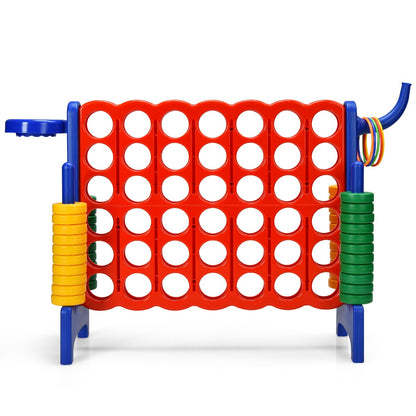 Premium Plastic Jumbo Connect 4 Game with 42 Jumbo Rings-Blue
