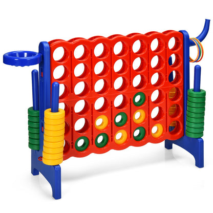 Premium Plastic Jumbo Connect 4 Game with 42 Jumbo Rings-Blue