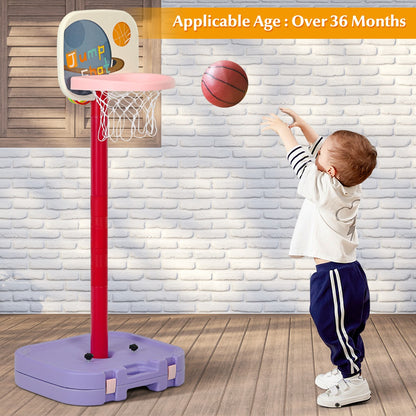 2 in 1 Basketball Set with Ring Toss