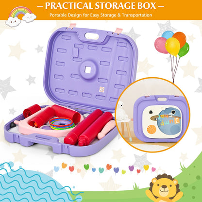 2 in 1 Basketball Set with Ring Toss