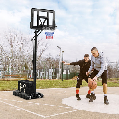 5-Level Height Adjustable Basketball Hoop Stand with Backboard for Exercise