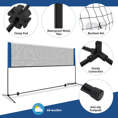 Adjustable Badminton Net Set for Backyard-310 cm