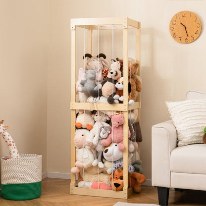 300L Large Space-saving Stuffed Toy Storage-Natural