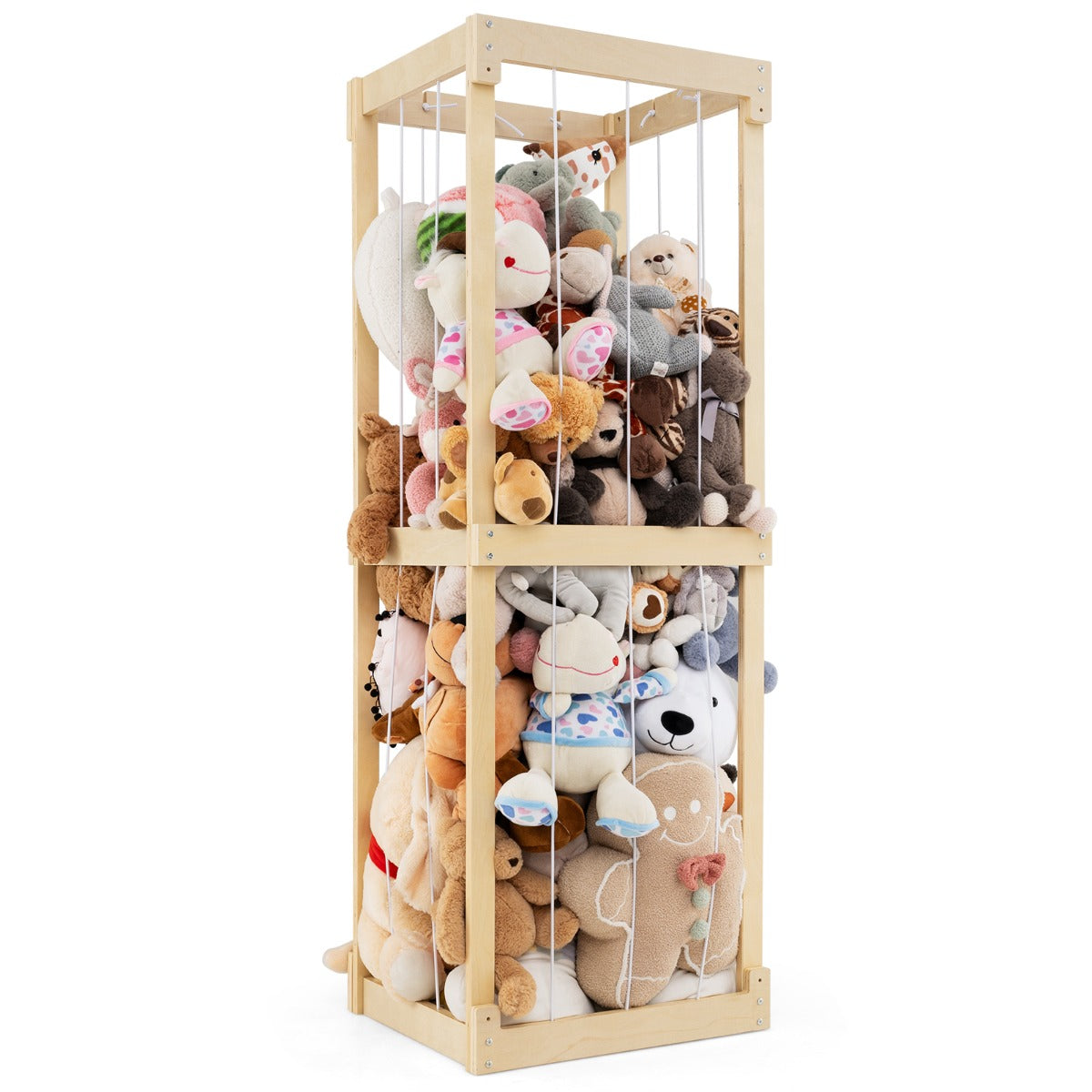 300L Large Space-saving Stuffed Toy Storage-Natural