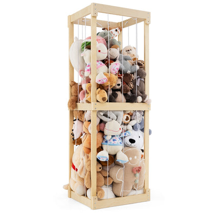 300L Large Space-saving Stuffed Toy Storage-Natural