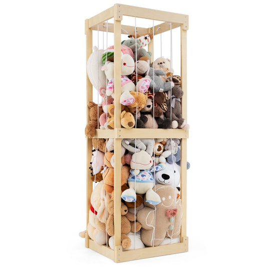 300L Large Space-saving Stuffed Toy Storage-Natural