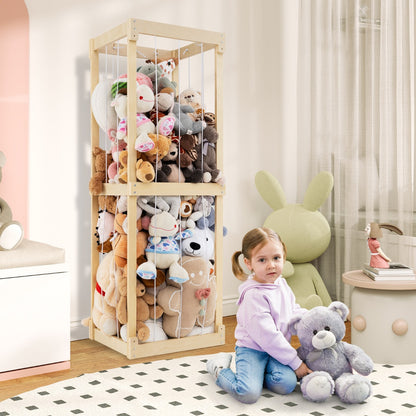300L Large Space-saving Stuffed Toy Storage-Natural