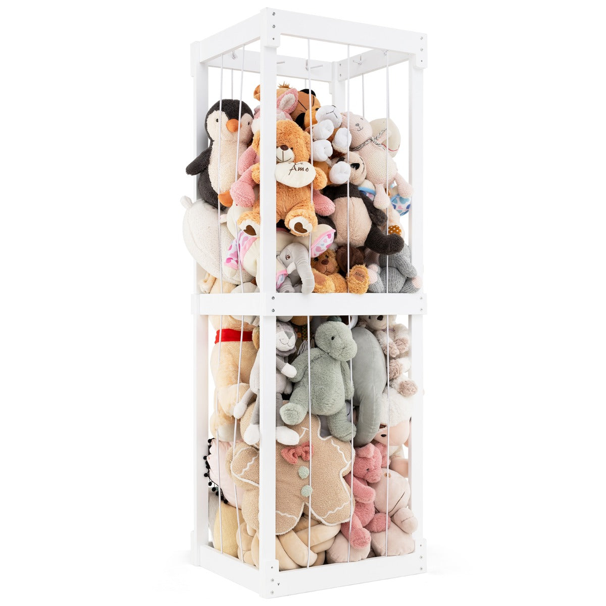 300L Large Space-saving Stuffed Toy Storage-White