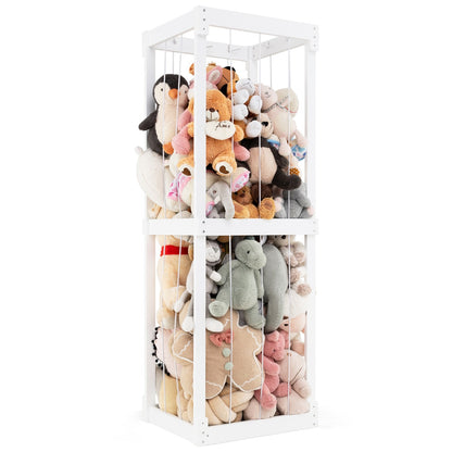 300L Large Space-saving Stuffed Toy Storage-White