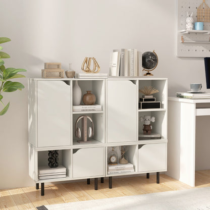 Costway Stackable Bookcase for Living Room, Bedroom, Study