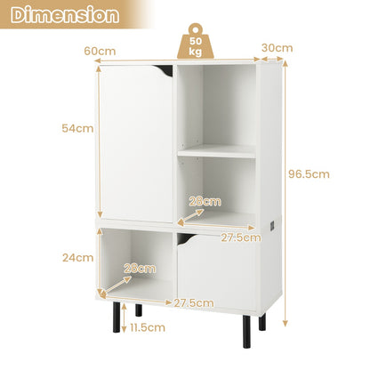 Costway Stackable Bookcase for Living Room, Bedroom, Study