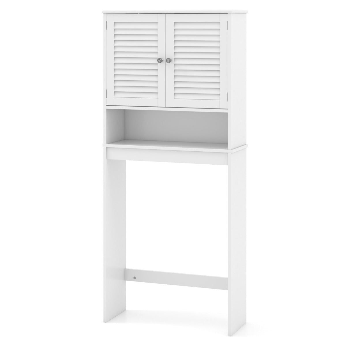 Over-The-Toilet Storage Cabinet with 2-Door Cabinet and Adjustable Shelf