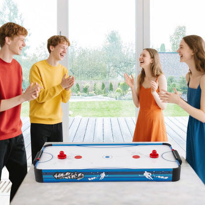 Tabletop Air Hockey Table 101 cm Indoor Air Hockey Arcade Table-Blue