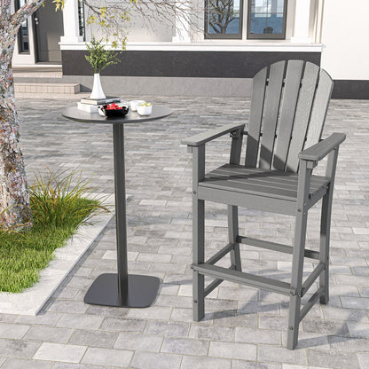 Practical built-in footrest helps you relax during outdoor meals, drinks, and conversations