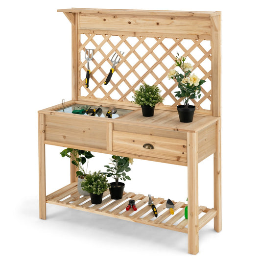 Elevated planter box includes a drainage hole to improve airflow and help prevent overwatering