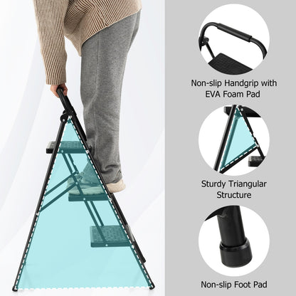 3 Step Ladder with Wide Anti-Slip Pedal for Household/Office/Garden