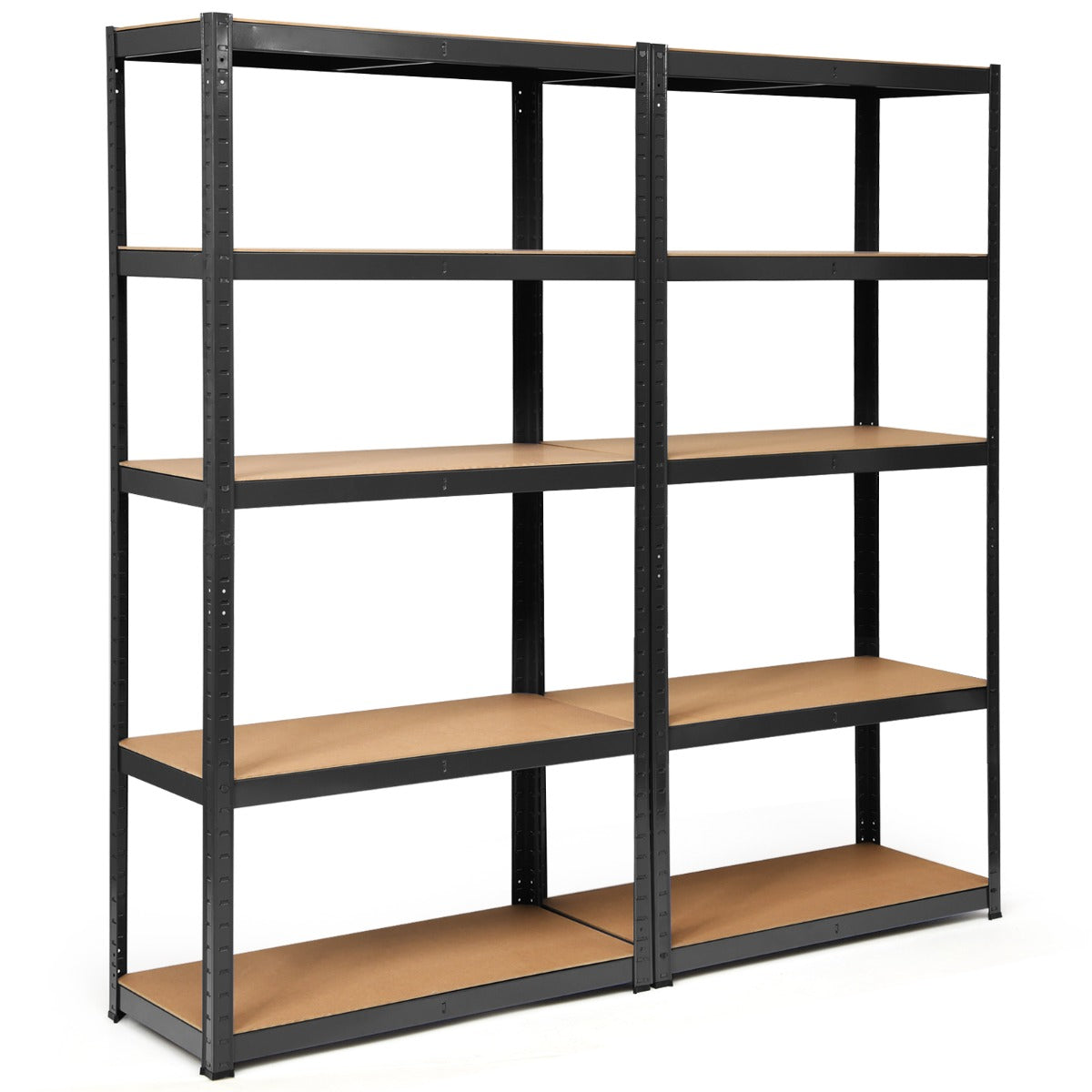 Heavy Duty Storage Rack with Adjustable Shelves for Home/ Office/ Garage-Black