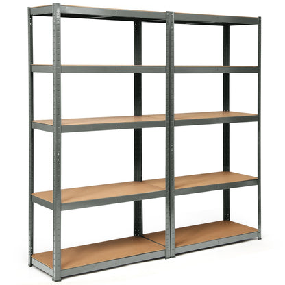 Heavy Duty Storage Rack with Adjustable Shelves for Home/ Office/ Garage-Grey