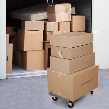 2/4 Pieces Movable Base Furniture Dolly Loaded 450kg 76 x 45.5cm-4 pieces