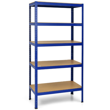 5-Tier Storage Shelves with Freestanding Shelving Unit for Garage-Navy