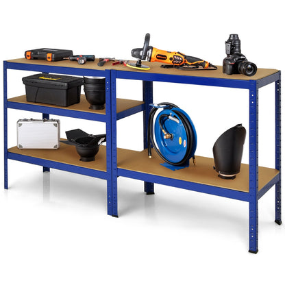 5-Tier Storage Shelves with Freestanding Shelving Unit for Garage-Navy