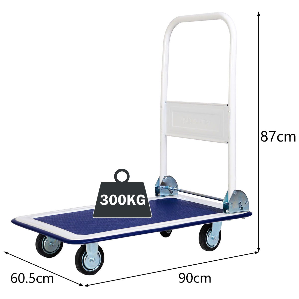 Costway Folding Platform Truck with Swivel Wheels for Loading/Storage