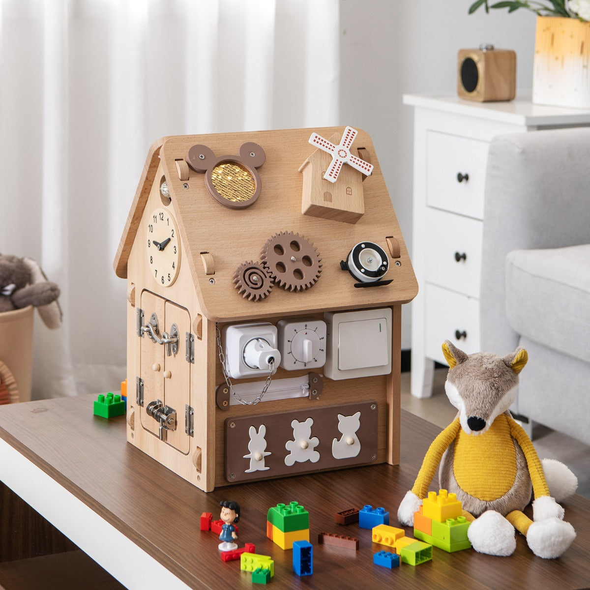 Multi-purpose Busy House with Sensory Games for Boys & Girls Ages 3 + Years Old