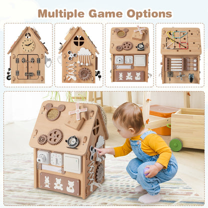 Multi-purpose Busy House with Sensory Games for Boys & Girls Ages 3 + Years Old