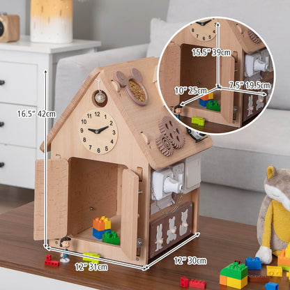 Multi-purpose Busy House with Sensory Games for Boys & Girls Ages 3 + Years Old
