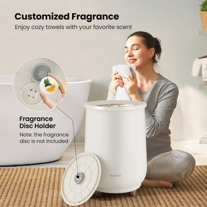 23L Large Towel Warmer Bucket with Fragrant Disc Holder