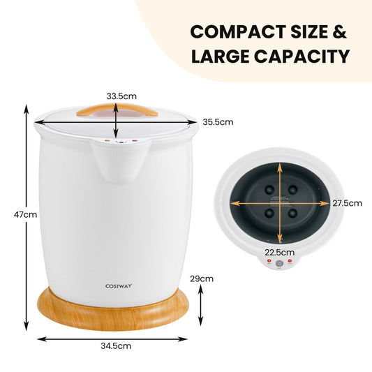 20 liter bucket towel warmer heats towels evenly and reaches 135 degrees Celsius quickly