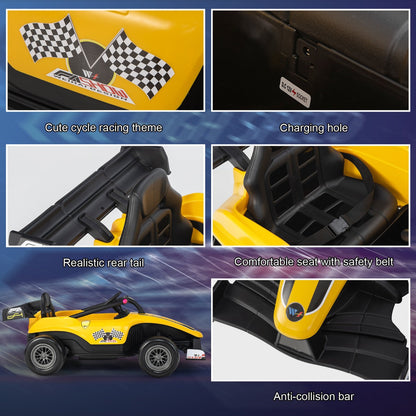 Multifunctional kids ride-on car with music, stories, education, ABC, USB, and MP3 entertainment